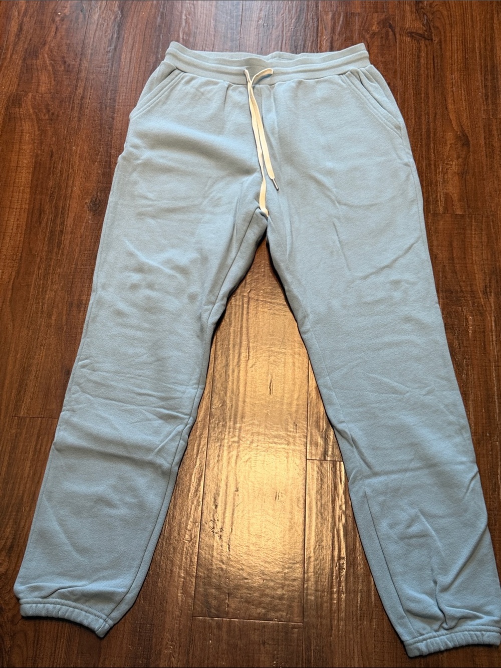 John Elliot Men LA Sweatpants Light Blue Fleece Joggers Waist size Large